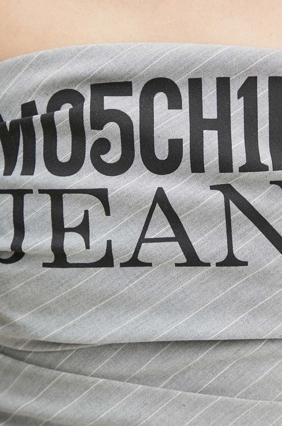 Moschino Jeans tricou din amestec de lână 0812.8725 gri