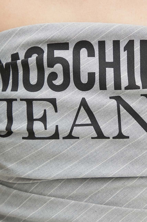 Moschino Jeans tricou din amestec de lână 0812.8725 gri