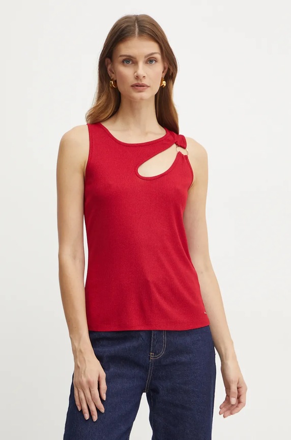Morgan t-shirt DESIRO DESIRO burgundia AW24