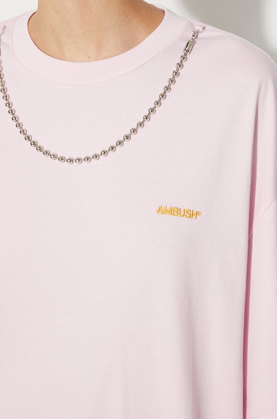 Βαμβακερό μπλουζάκι AMBUSH Ballchain BWAA04BF24JER0013616