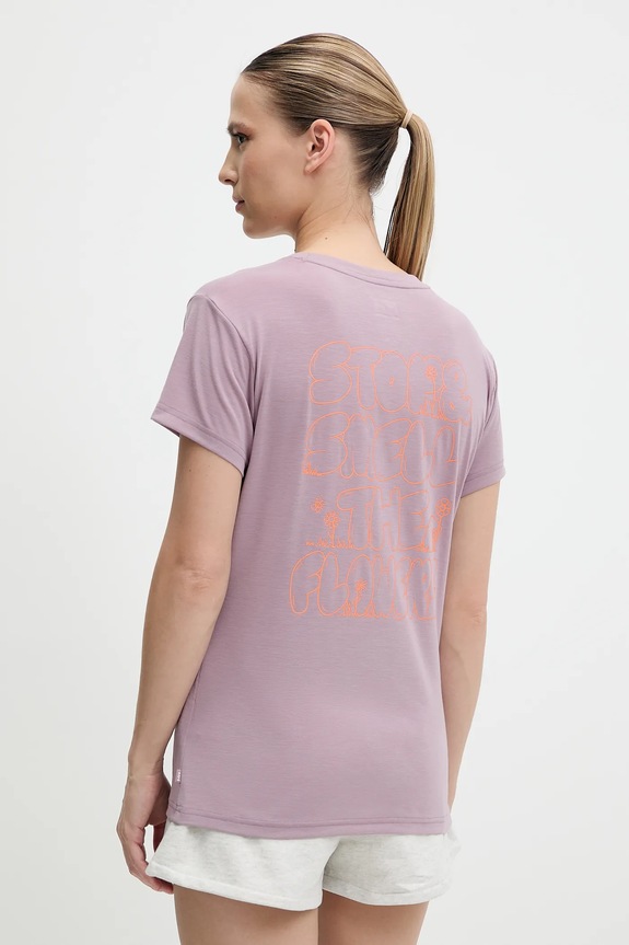 Helly Hansen t-shirt SKOG 63083 różowy SS25