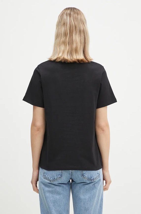 Odzież Coperni t-shirt bawełniany Logo Boxy COPJS03504 czarny