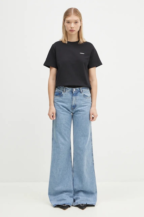 Coperni t-shirt bawełniany Logo Boxy COPJS03504 czarny