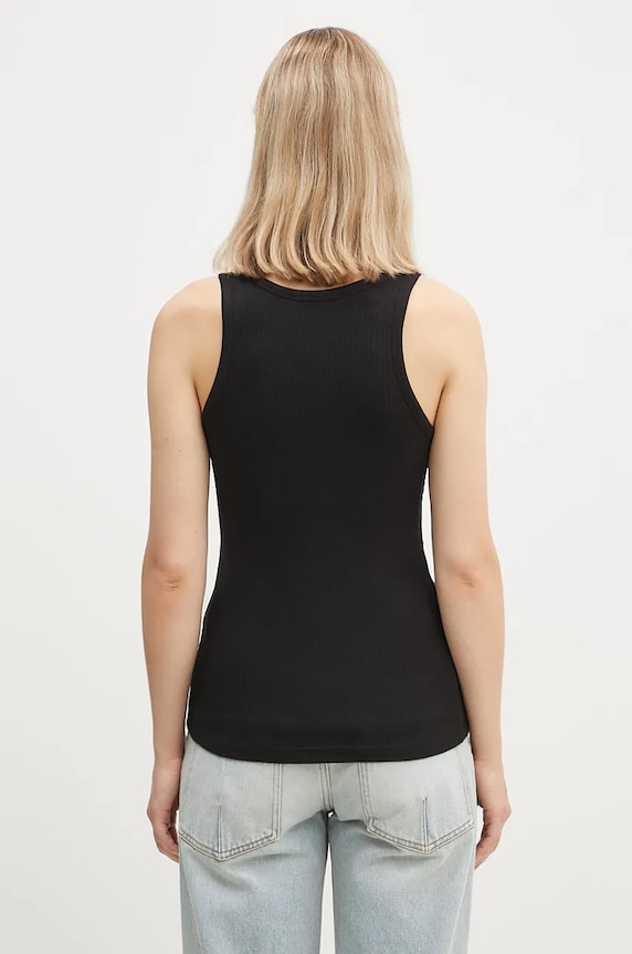 Oblečenie Top Coperni Rib Logo Tank Top COPJS12F5006 čierna