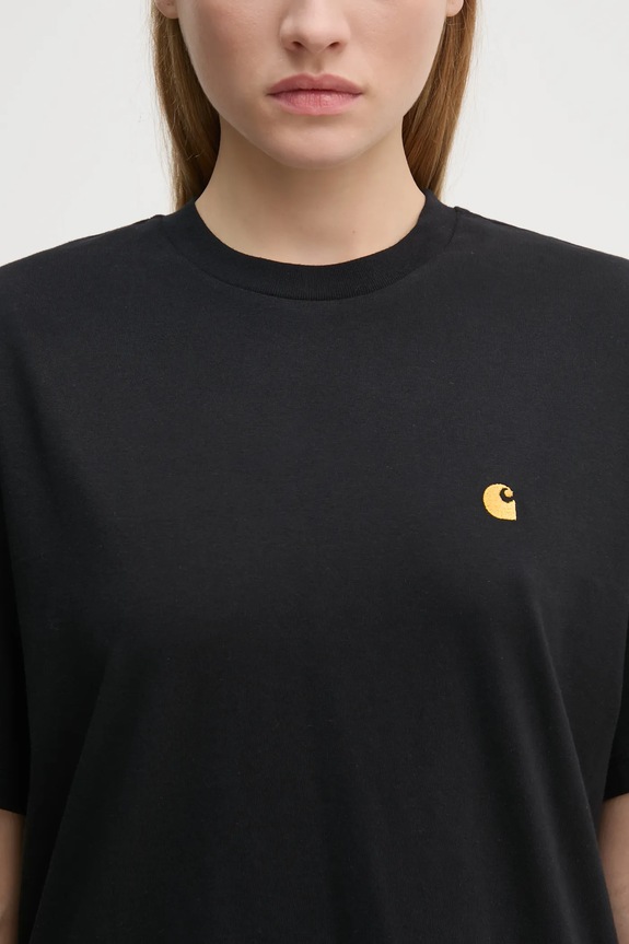 Carhartt WIP t-shirt in cotone S/S Chase nero I033045.00FXX