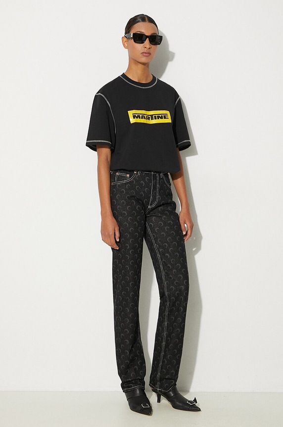 Martine Rose cotton t-shirt Classic T-Shirt 603JE01001L black AW24