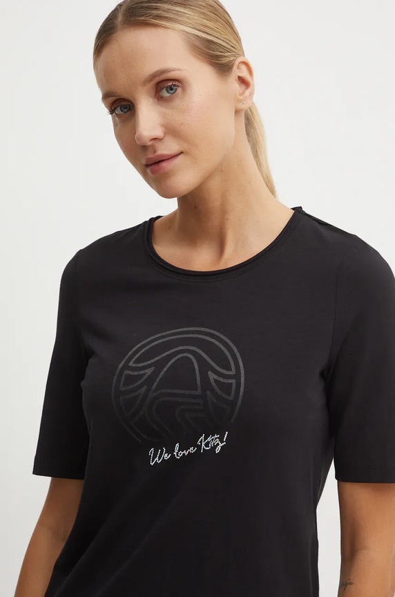 Sportalm t-shirt z elastanem czarny 1812524705