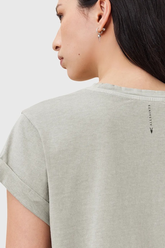 Îmbrăcăminte AllSaints tricou din bumbac ANNA W191JB verde