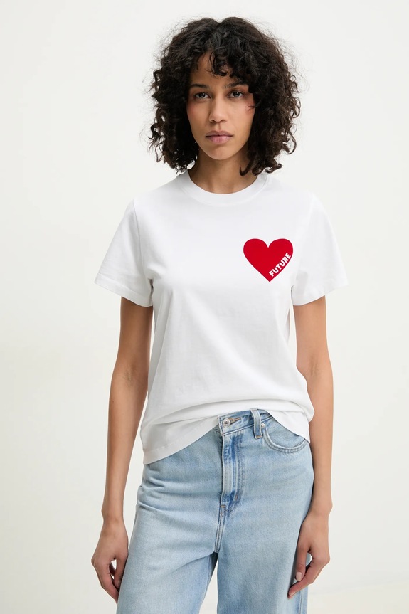 Pamučna majica FROM FUTURE pamuk bijela WTS00829