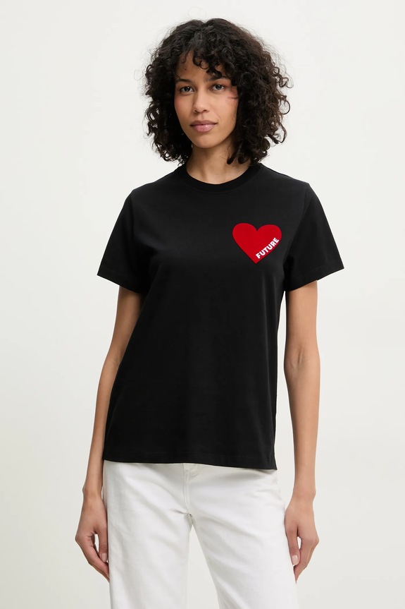 FROM FUTURE t-shirt bawełniany czarny WTS00829