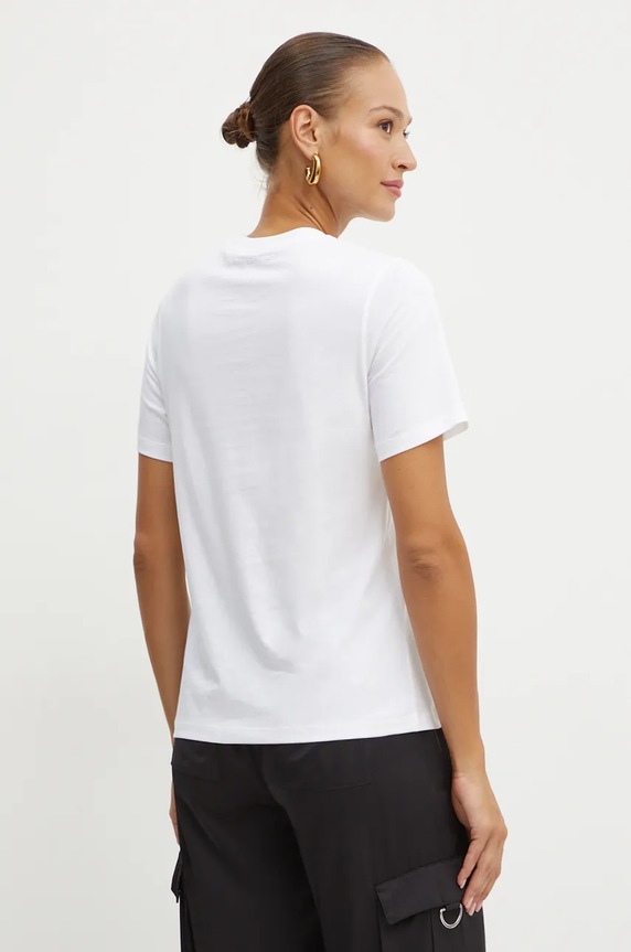 Odzież Karl Lagerfeld t-shirt bawełniany 246W1702 biały