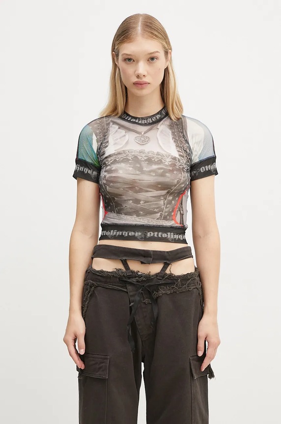 Ottolinger t-shirt Mesh T-Shirt all-over print multicolor 1010101721