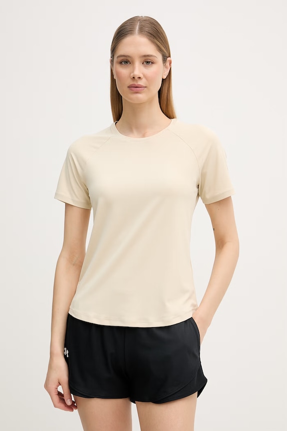 Casall T-shirt treningowy damski Essential beżowy 24201