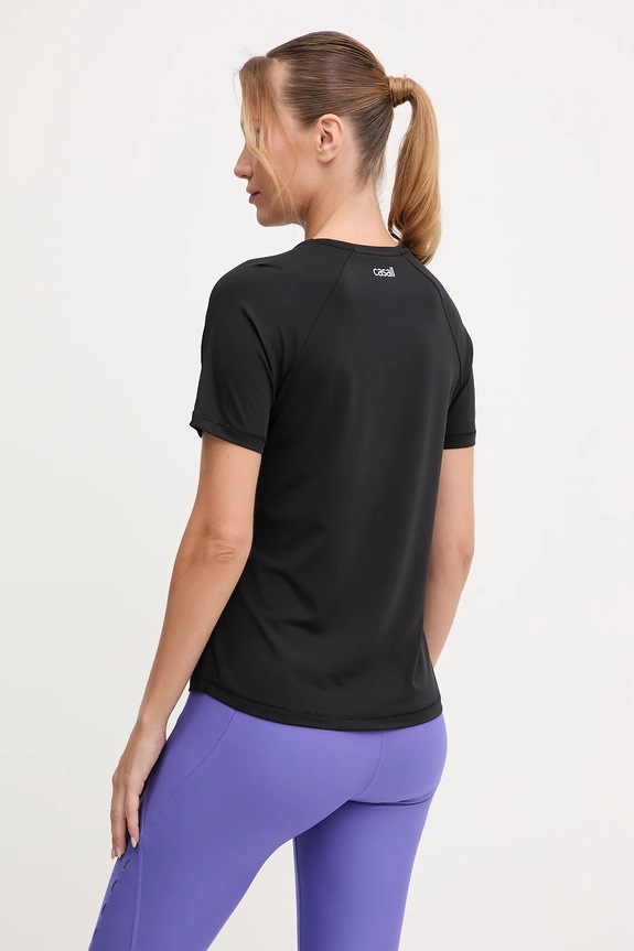 Odzież Casall T-shirt treningowy damski Essential 24201 czarny