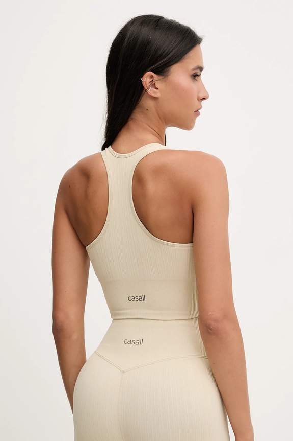 Ruházat Casall sportmelltartó jógázáshoz Multi Rib 24130 bézs