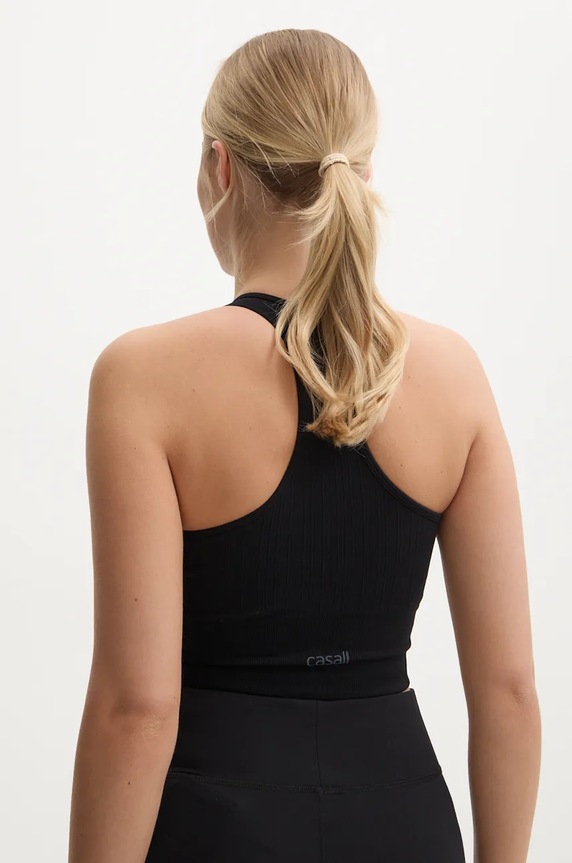 Abbigliamento Casall reggiseno per joga Multi Rib 24130 nero