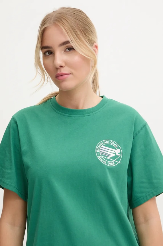 Βαμβακερό μπλουζάκι Ellesse MERIBEL πράσινο SGX20906