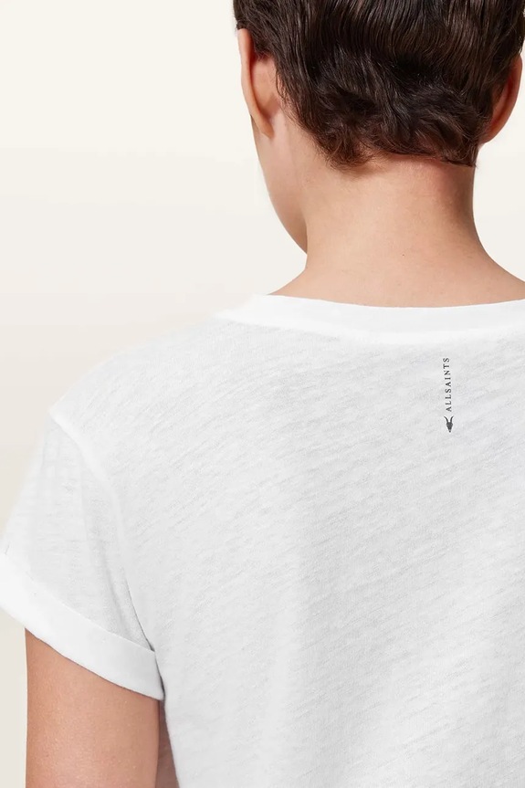 Odzież AllSaints t-shirt bawełniany ANNA TEE W238JB biały