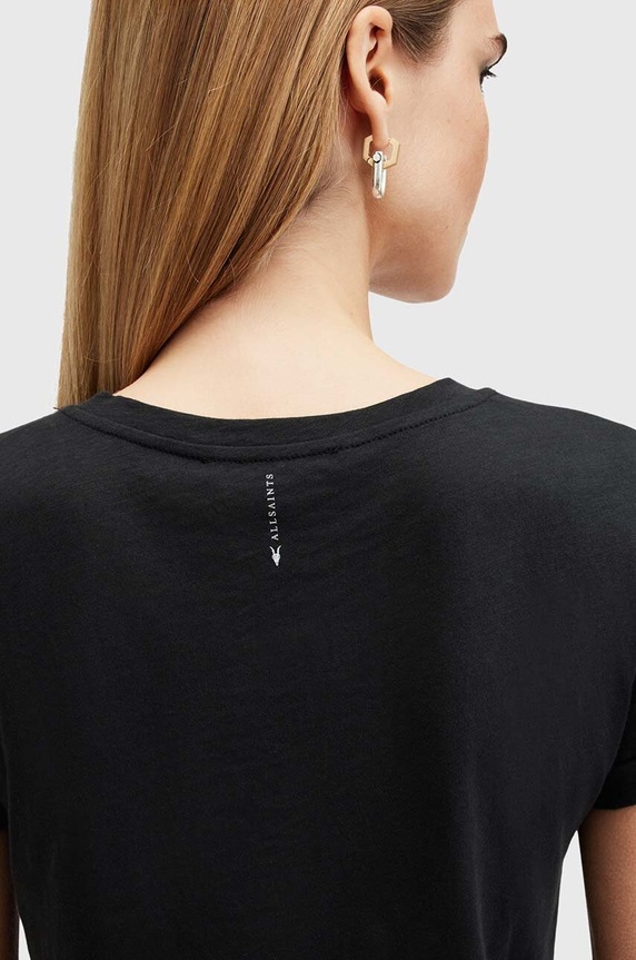 Îmbrăcăminte AllSaints tricou din bumbac ANNA TEE W238JB negru