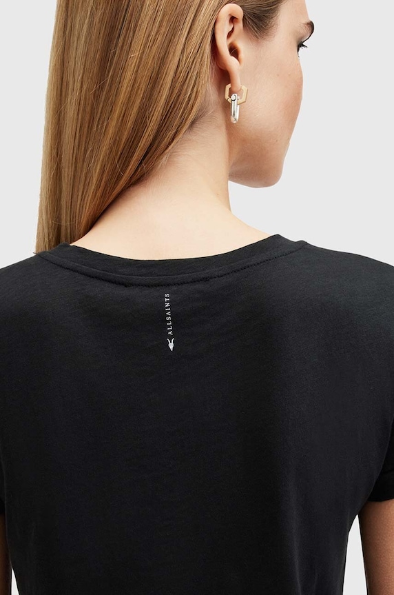 Îmbrăcăminte AllSaints tricou din bumbac ANNA TEE W238JB negru