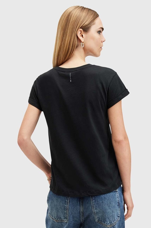 AllSaints tricou din bumbac ANNA TEE negru W238JB