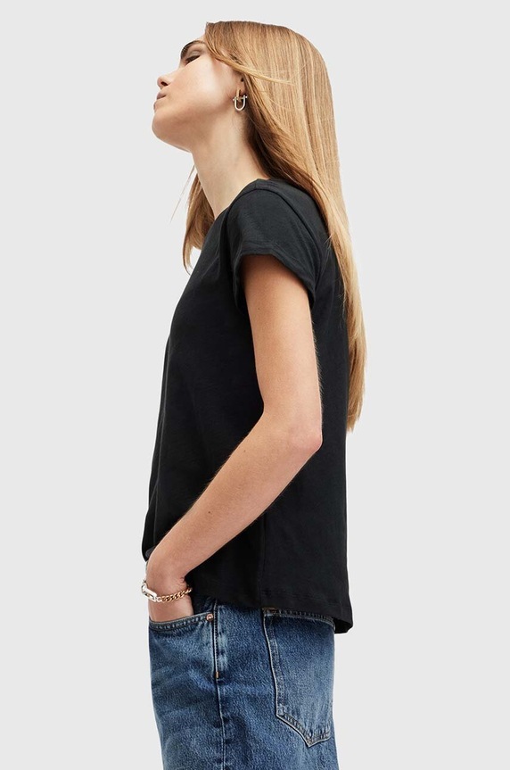 AllSaints tricou din bumbac ANNA TEE W238JB negru
