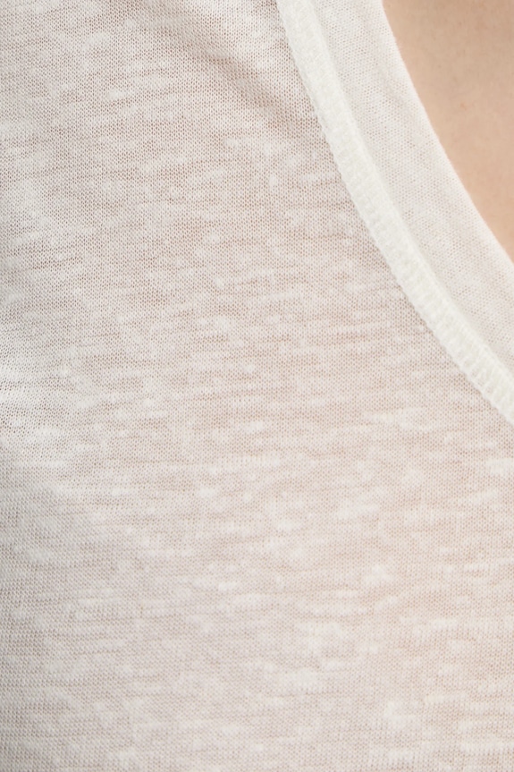 Μακρυμάνικο με πρόσμιξη λινού By Malene Birger AMALOU Q71621008Z μπεζ