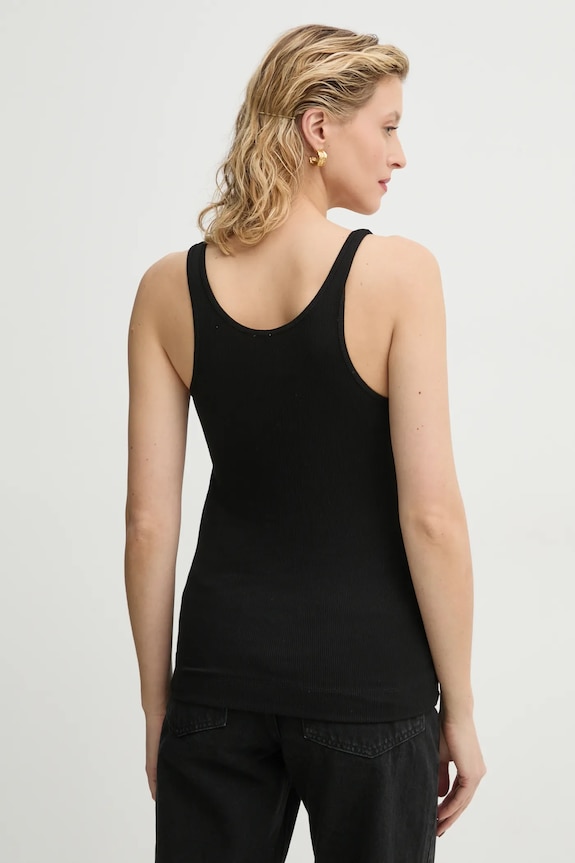 Oblečenie Bavlnený top By Malene Birger ANISA Q71679010Z čierna