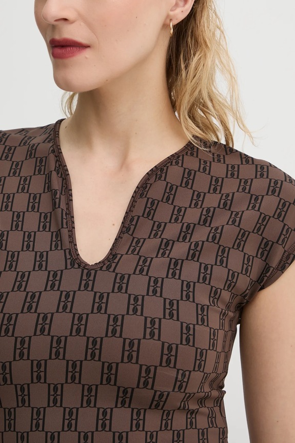 Tričko By Malene Birger VENAZIA Q72465001 hnedá
