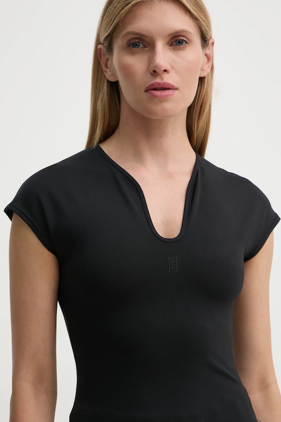 Tričko By Malene Birger VENAZIA čierna Q72465001
