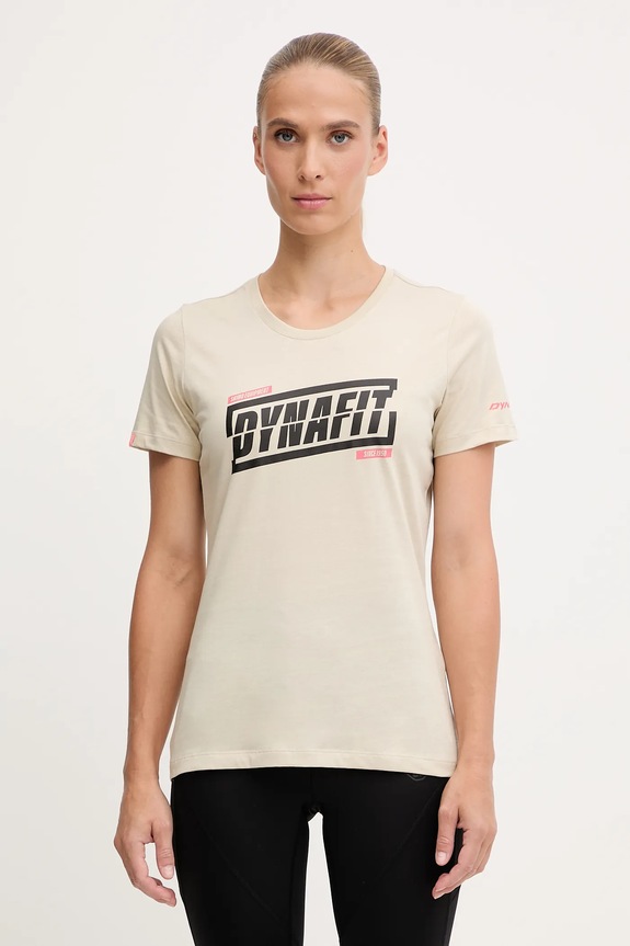 Dynafit t-shirt Graphic nadruk beżowy 08.0000070999