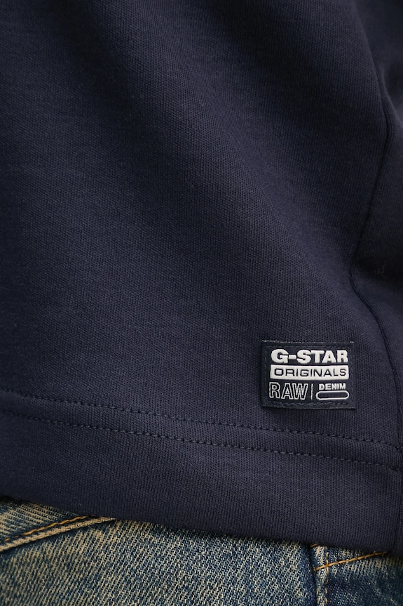Βαμβακερό μπλουζάκι G-Star D26423.C812 σκούρο μπλε