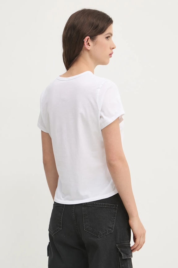 Odzież Abercrombie & Fitch t-shirt bawełniany KI157.4346.100 biały