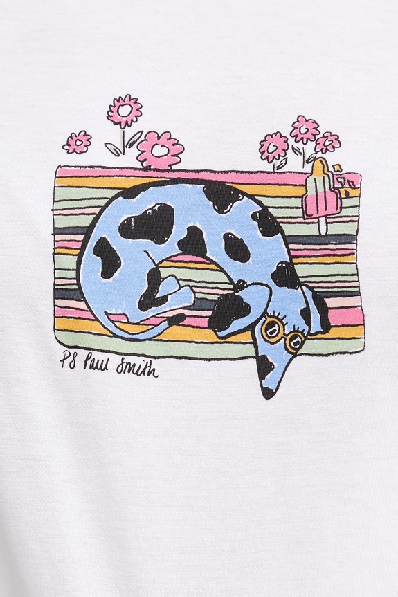 Bavlněné tričko PS Paul Smith bílá W2R.G799.PP4951