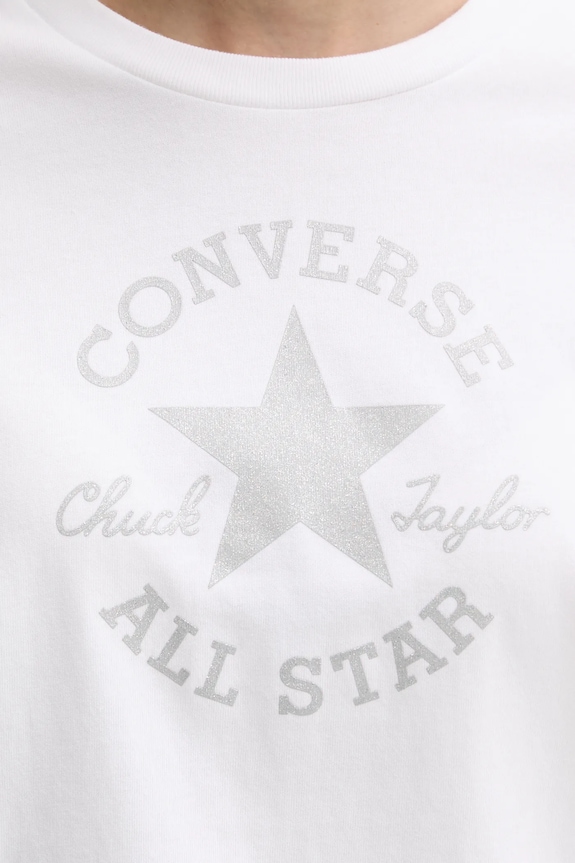 Converse tricou din bumbac 10027077.A04 alb