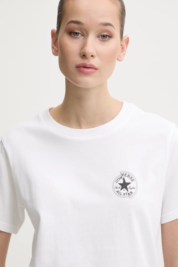 Converse tricou din bumbac alb 10027570.A01