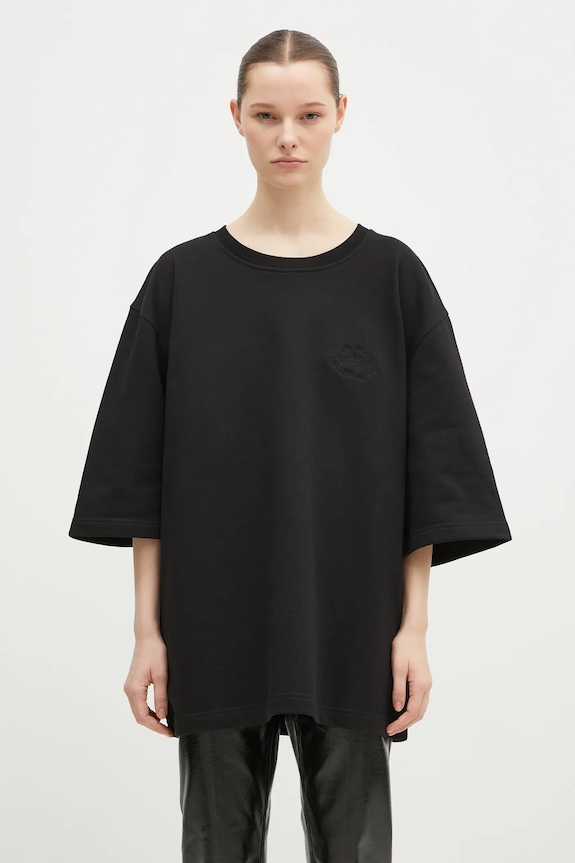 Fiorucci tricou din bumbac Angel uni negru U01FPSCR109CJ05BK01