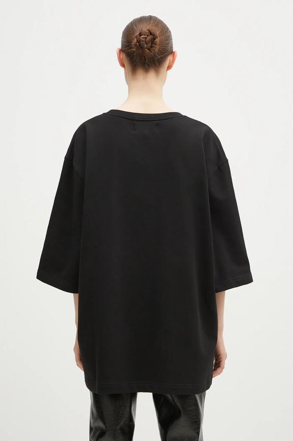 Îmbrăcăminte Fiorucci tricou din bumbac Angel U01FPSCR109CJ05BK01 negru