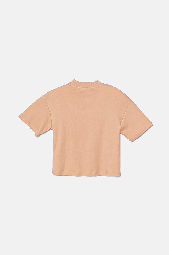 DÍVKA Dětské bavlněné tričko Calvin Klein Jeans IG0IG02537.9BYH. růžová
