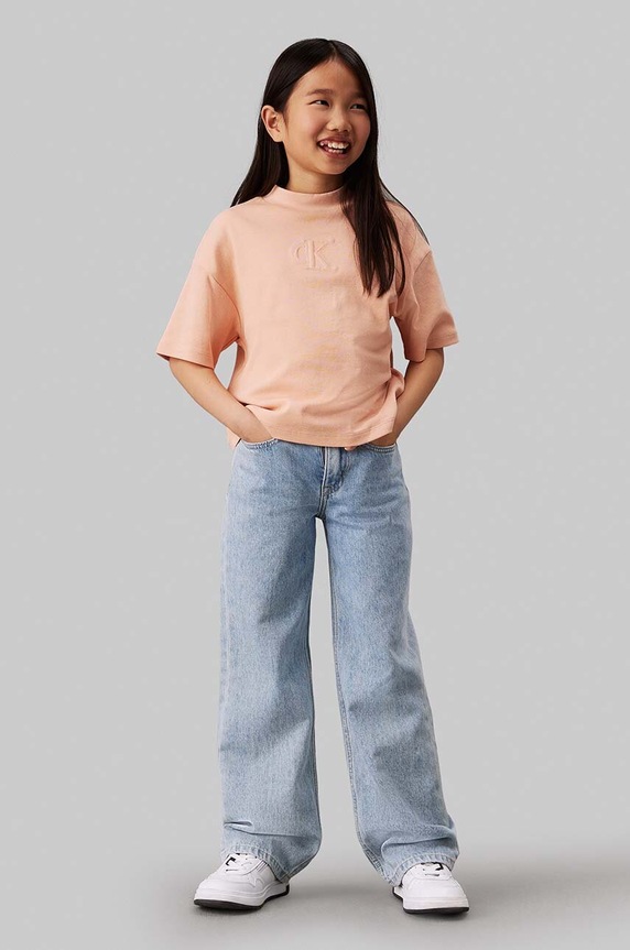 Dětské bavlněné tričko Calvin Klein Jeans IG0IG02537.9BYH.