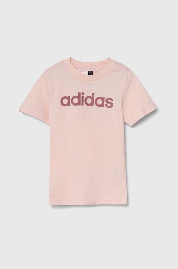 adidas gyerek pamut póló LK LIN CO TEE IW0874 rózsaszín AW24