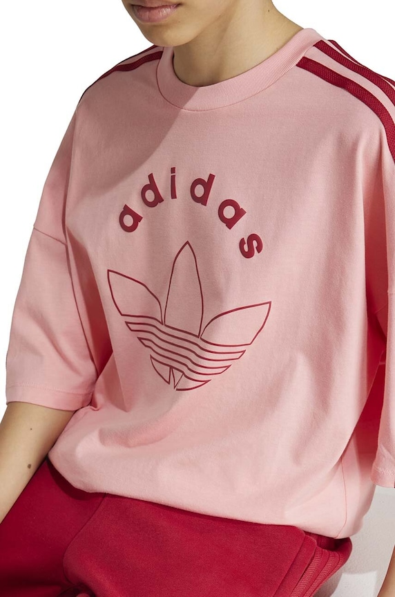 adidas Originals gyerek pamut póló TEE rózsaszín IY9544