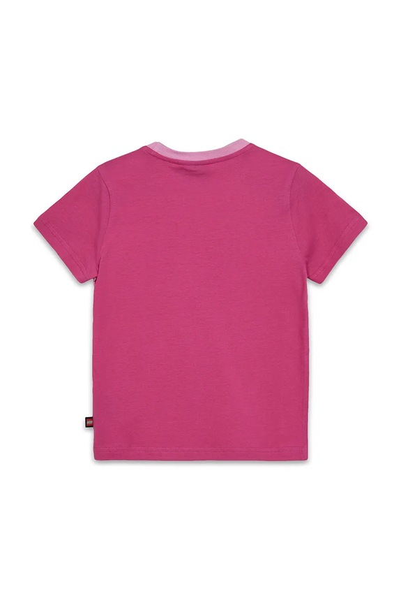 Lego tricou de bumbac pentru copii LWTANO 628 12011336.G roz AW24