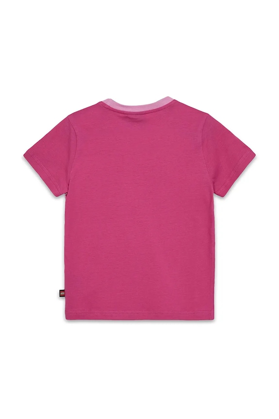 Lego tricou de bumbac pentru copii LWTANO 628 12011336.G roz AW24