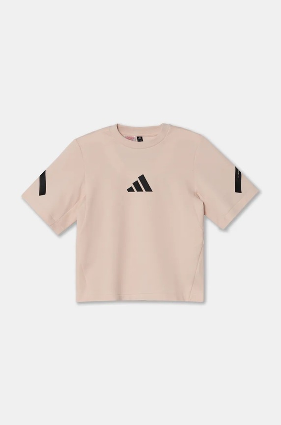 Dječja majica kratkih rukava adidas J ZNE TEE print roza JF2846