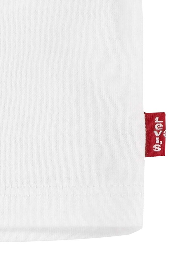 Pamučna majica kratkih rukava za bebe Levi's BATWING TEE 1EK825 bijela