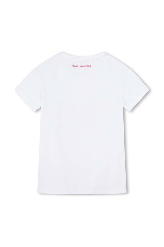 Девочка Детская футболка Karl Lagerfeld Z30210.156.162 белый