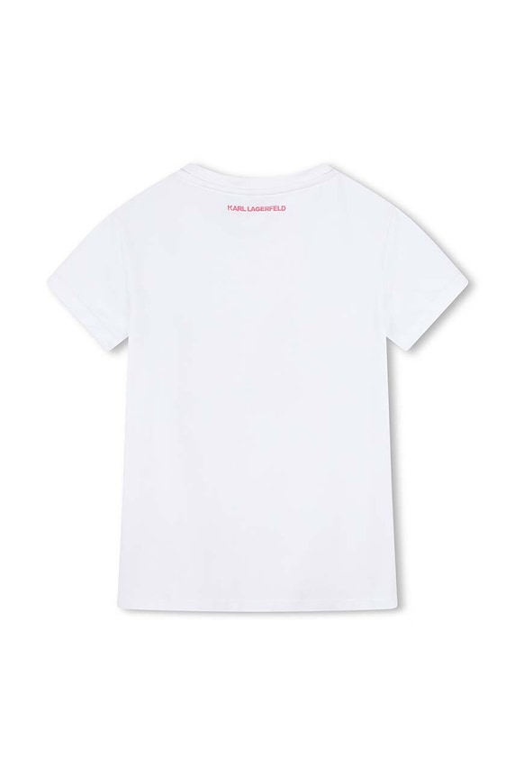 Девочка Детская футболка Karl Lagerfeld Z30210.156.162 белый