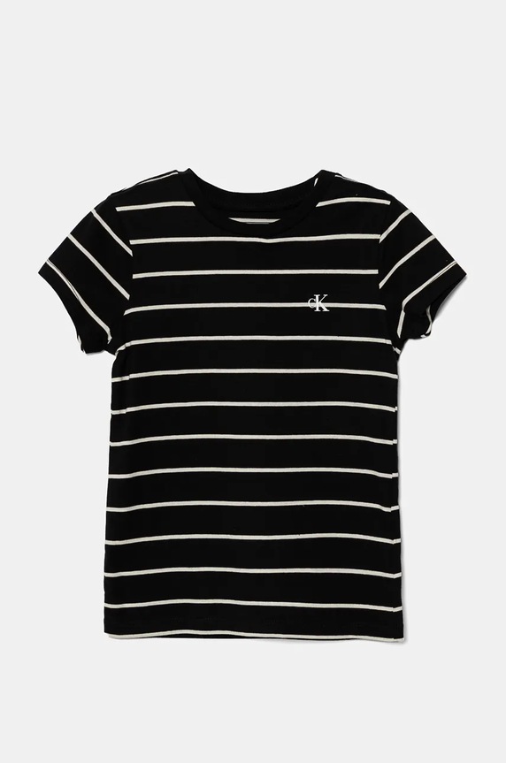 Otroška bombažna kratka majica Calvin Klein Jeans 2-pack IG0IG02741.9BYH.128.176 bež AW24