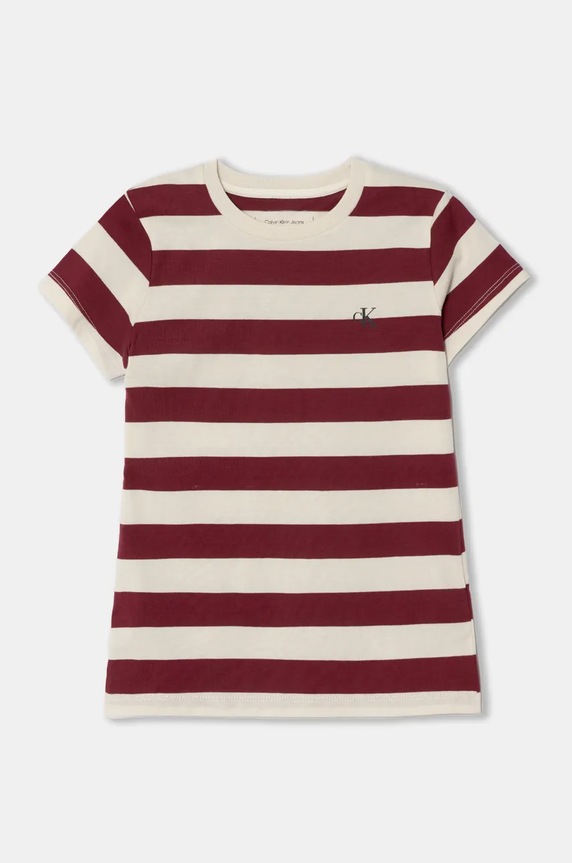 Calvin Klein Jeans t-shirt bawełniany dziecięcy 2-pack IG0IG02741.9BYH.128.176 czerwony AW24